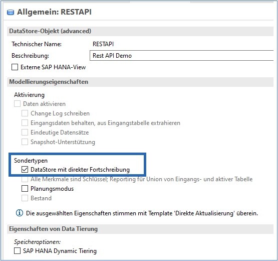 Allgemein: REST-API in SAP BW