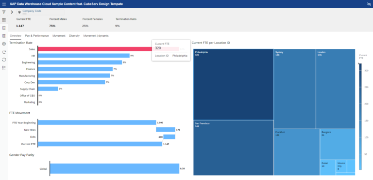 CubeServ SAC Design Template Analytics